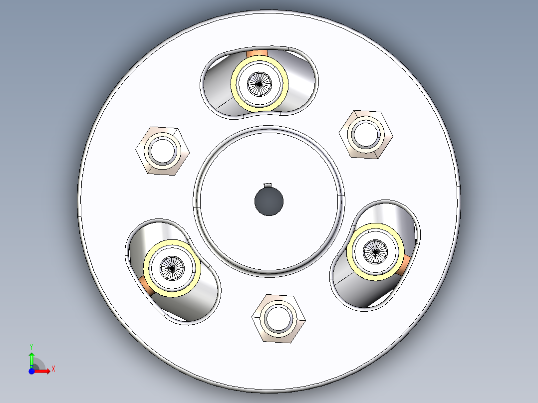 弹性联轴器5前视图