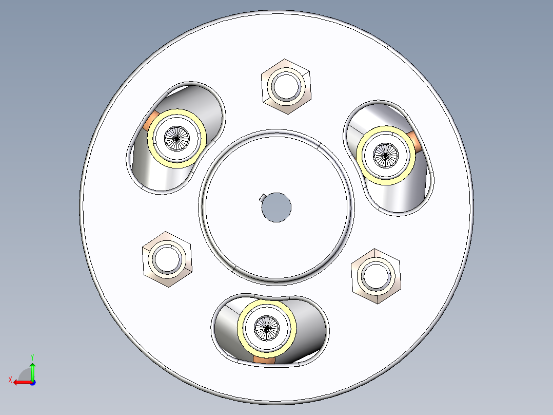 弹性联轴器5后视图