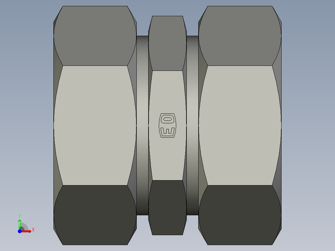 卡套式工业通用硬管接头EO Union G42LCF前视图