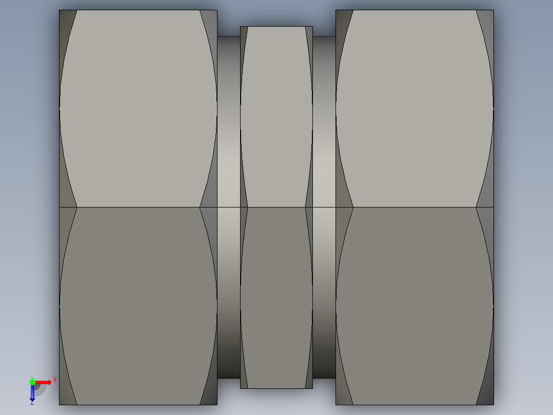 卡套式工业通用硬管接头EO Union G42LCF俯视图
