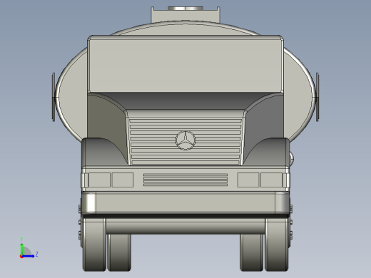 奔驰卡车左视缩略图