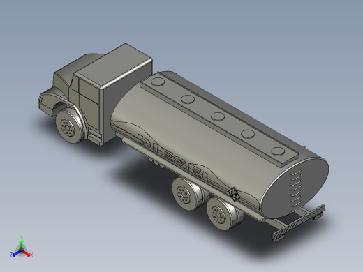 奔驰卡车正等轴测缩略图