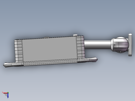 向上墙座+90度箱体连接器+控制箱俯视缩略图