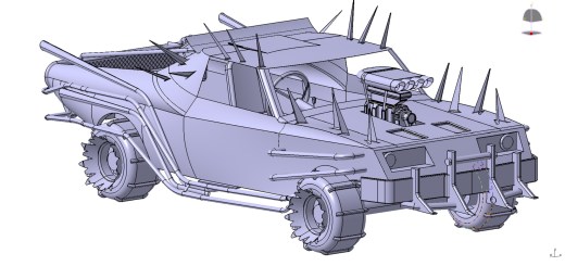 疯狂麦克斯越野车模型3D图纸 CATIA设计 附STP格式缩略图