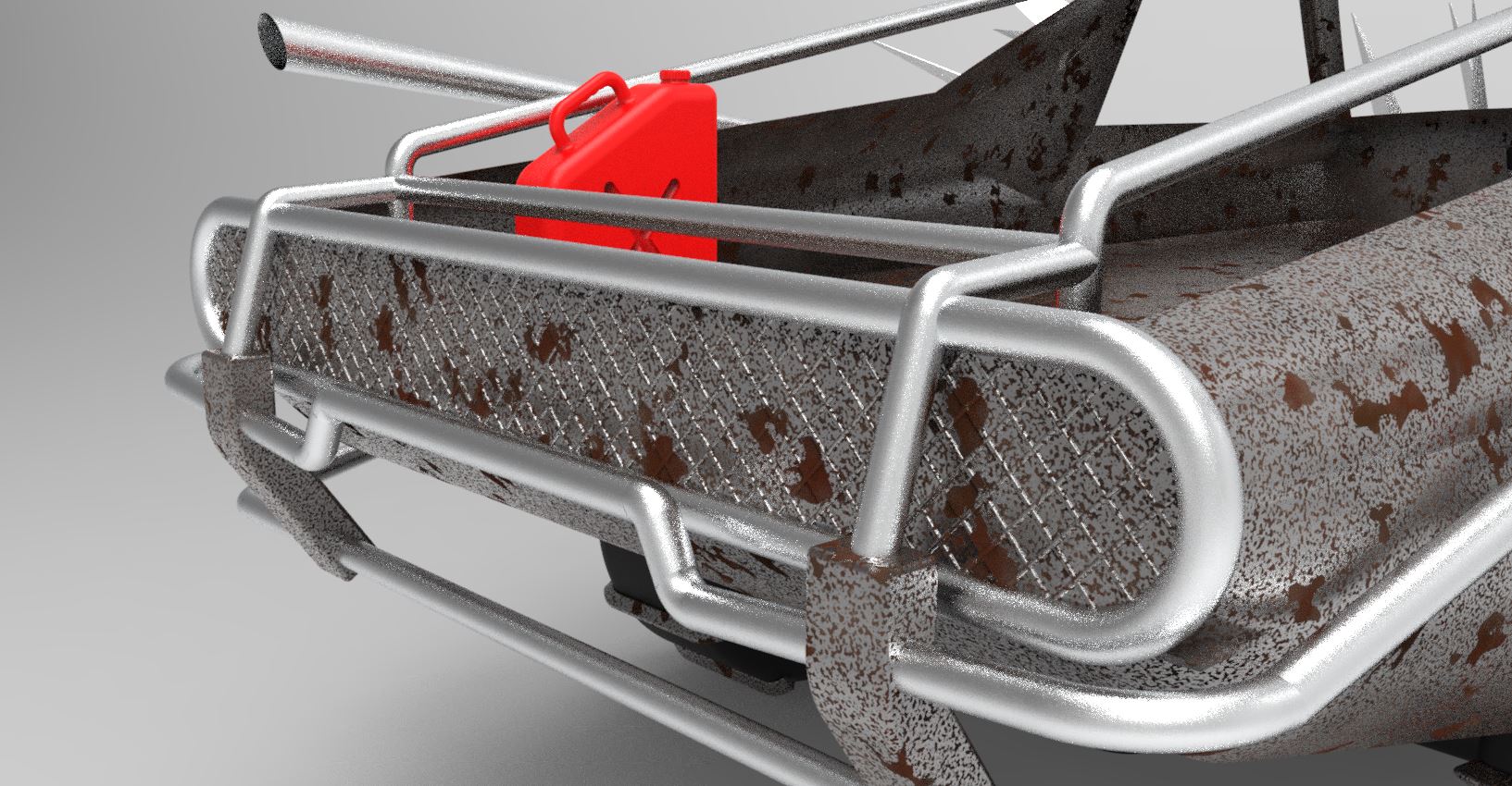 疯狂麦克斯越野车模型3D图纸 CATIA设计 附STP格式