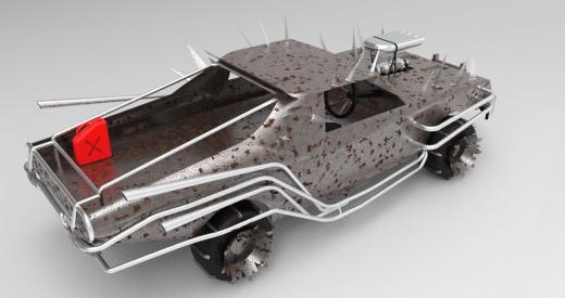 疯狂麦克斯越野车模型3D图纸 CATIA设计 附STP格式缩略图