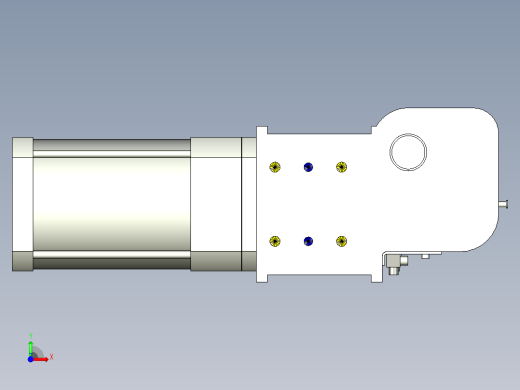 德克斯TUNKERS气缸数模KS_160_2_A00_T12_060GRAD前视缩略图