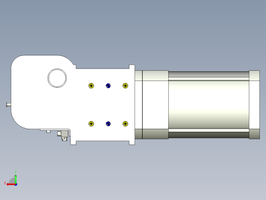 德克斯TUNKERS气缸数模KS_160_2_A00_T12_060GRAD后视缩略图