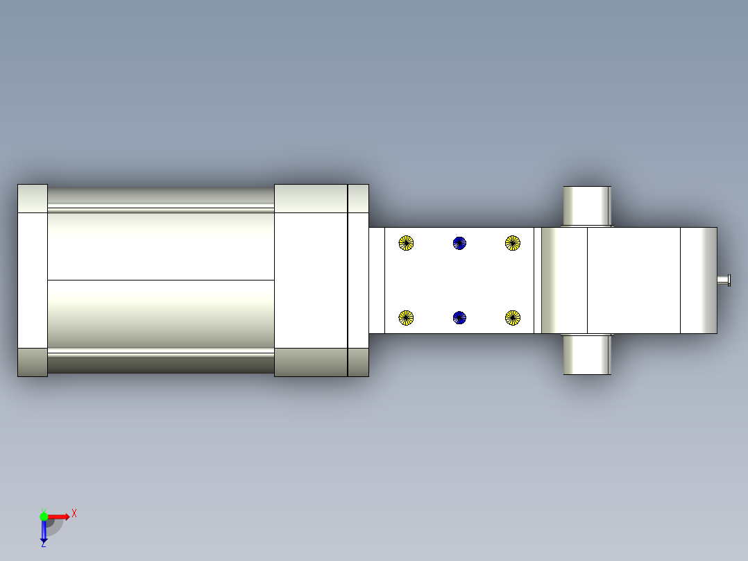德克斯TUNKERS气缸数模KS_160_2_A00_T12_060GRAD俯视图