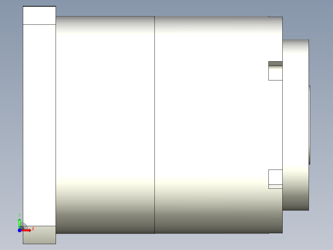 直齿孔PLE160-L1 35-114.3-200-M12.stp前视图
