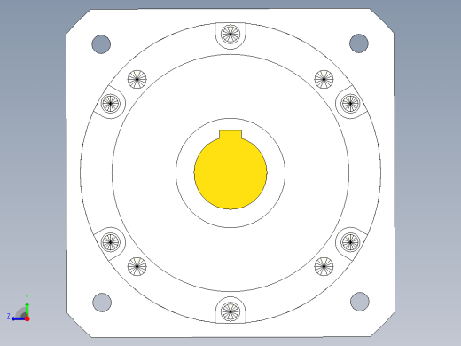 直齿孔PLE160-L1 35-114.3-200-M12.stp右视缩略图