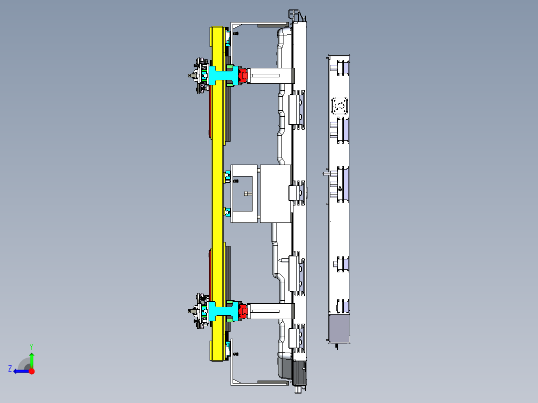 Pack包移动吊具（自锁放脱落型）右视图