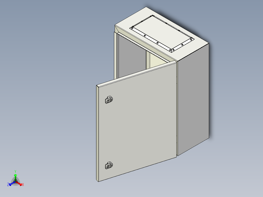 电箱正等轴测图