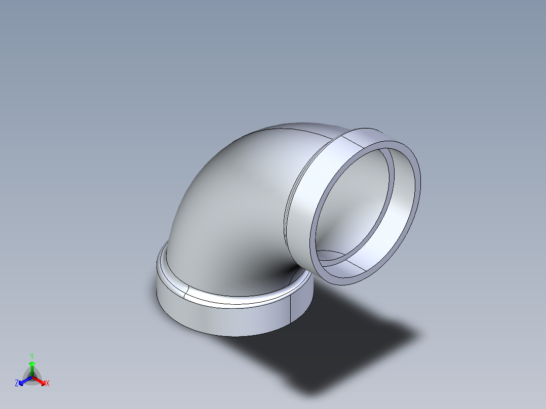 船舶管路系统S2_SeaDrainPLUS_1-4LongBend-SxS_37E162704_4in Sea Drain Plus - 91.2 Long Sweep - SxS主视图