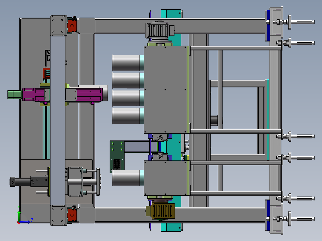 缸套压装机sw20可编辑左视图