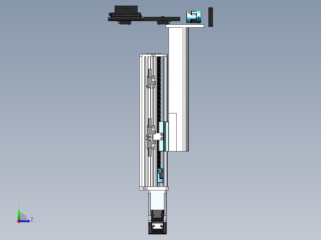管道焊接机器人sw21可编辑左视图