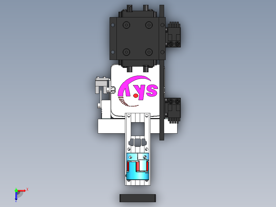 管道焊接机器人sw21可编辑俯视图