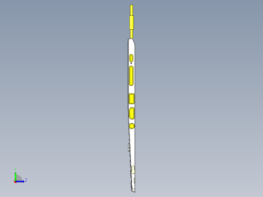 电脑外壳C件侧孔侧孔GONOGO检具模型左视缩略图