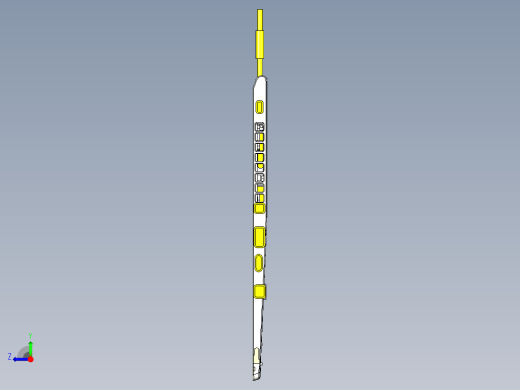 电脑外壳C件侧孔侧孔GONOGO检具模型右视缩略图