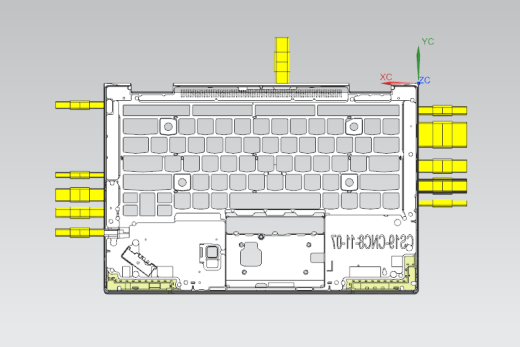 电脑外壳C件侧孔侧孔GONOGO检具模型缩略图