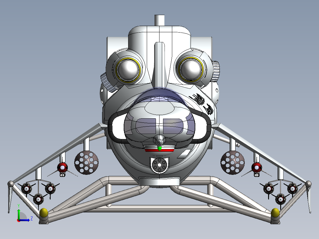 宇宙飞船(79)左视图
