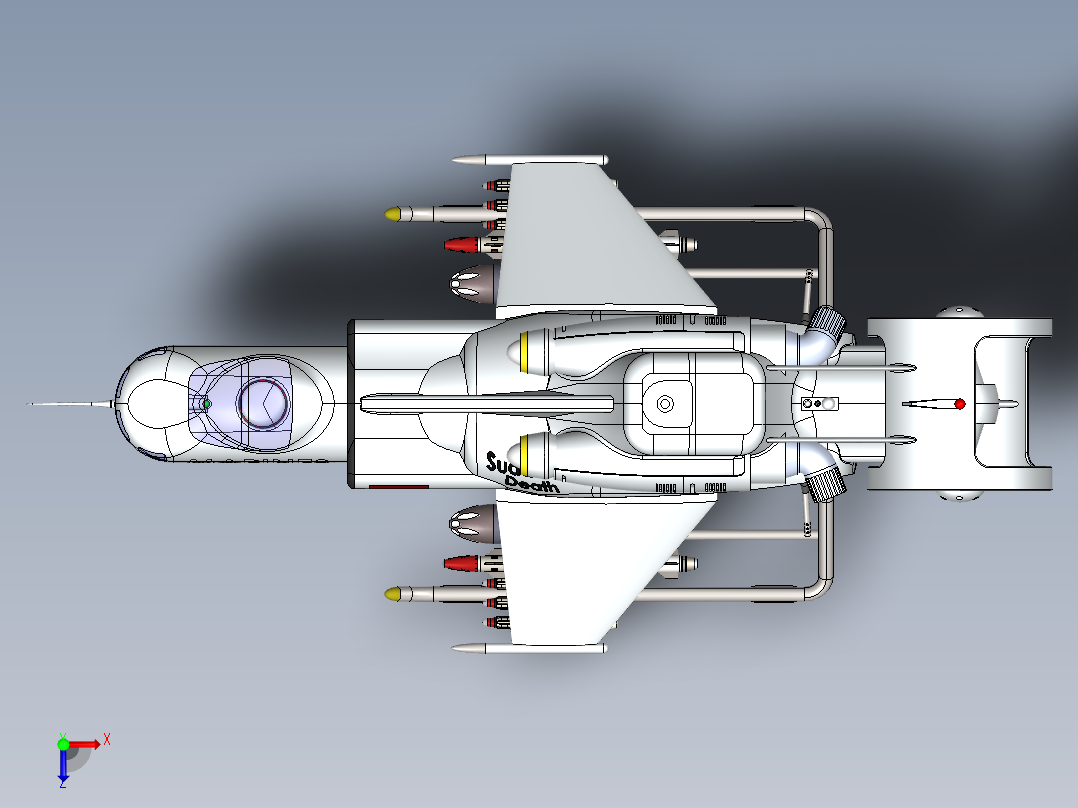 宇宙飞船(79)俯视图