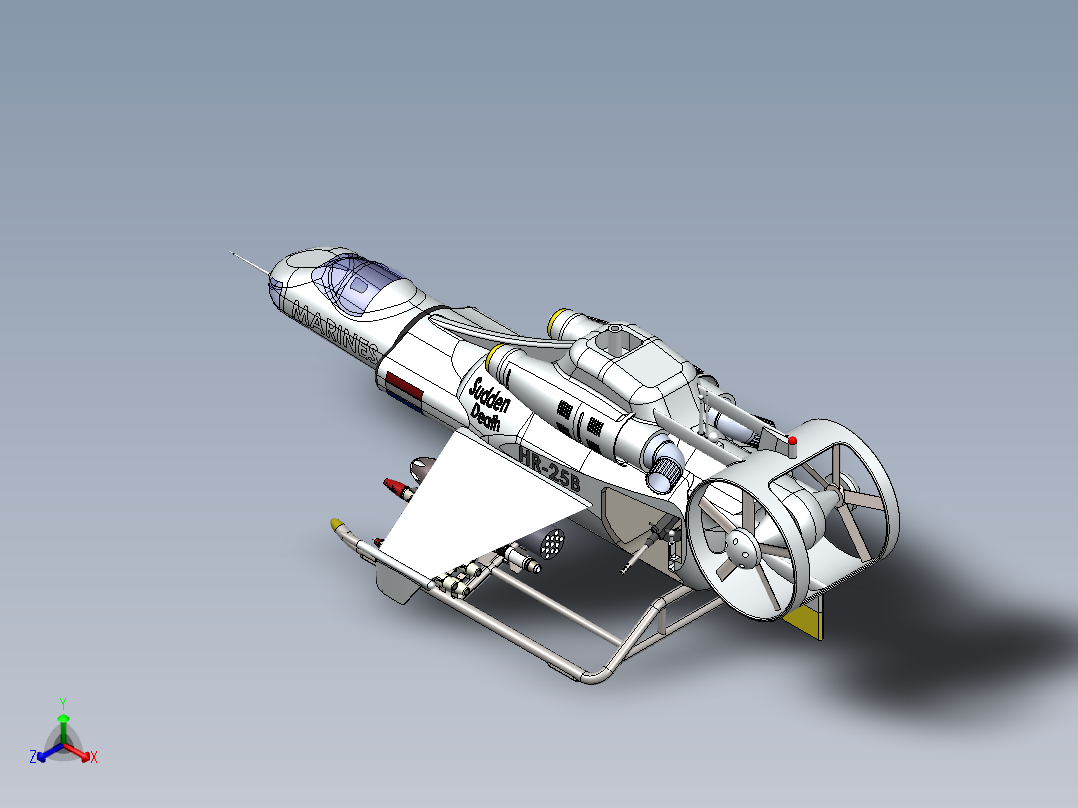 宇宙飞船(79)正等轴测图