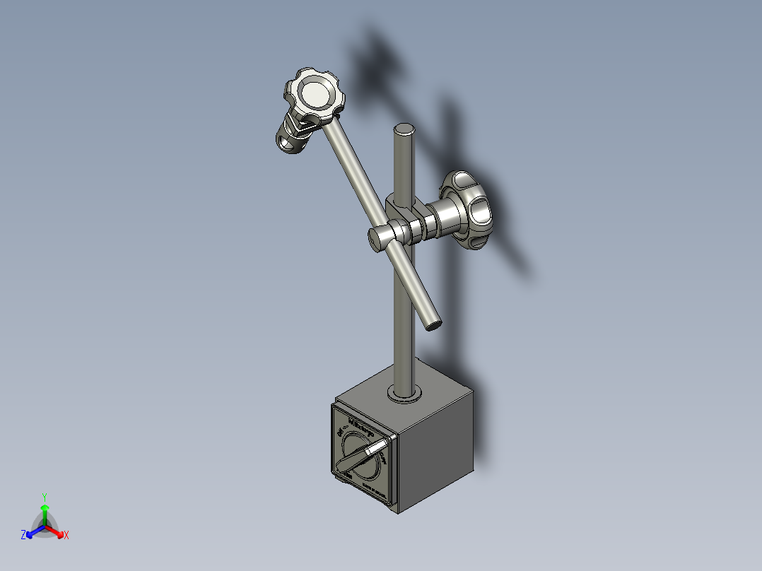 磁力座正等轴测图