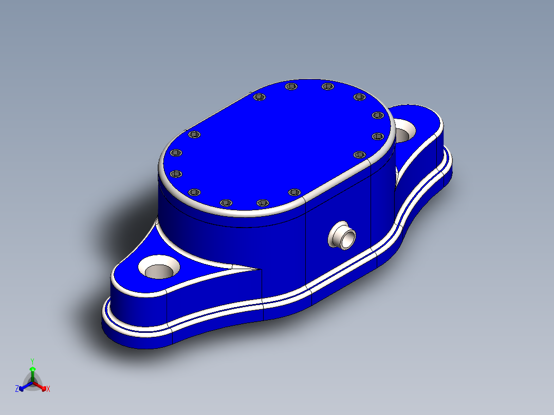 齿轮泵正等轴测图