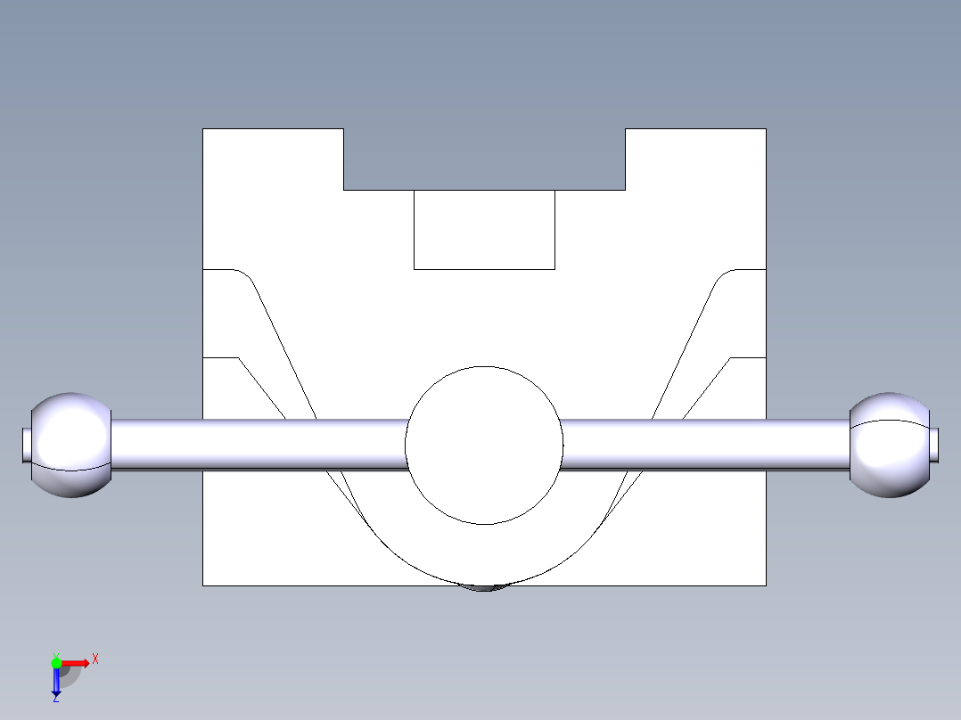 CATIA V5 中的台虎钳装配俯视图