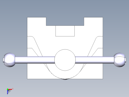 CATIA V5 中的台虎钳装配俯视缩略图