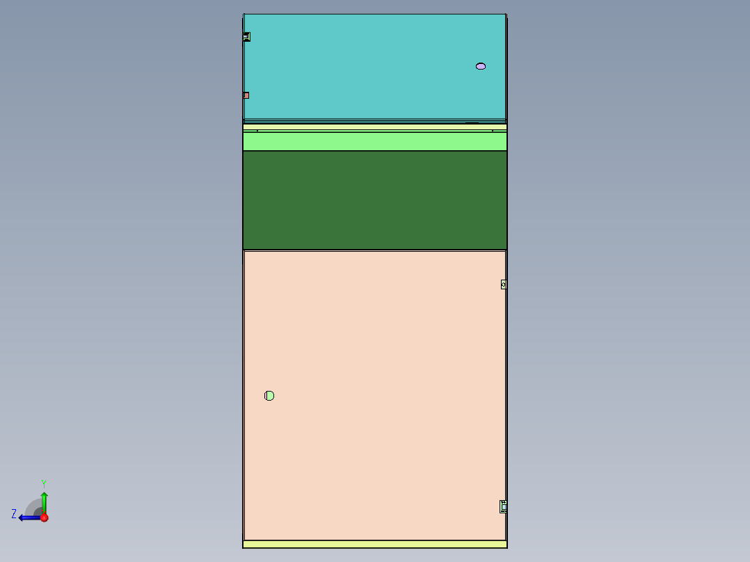 带防护面板琴式控制台  SW16前视图