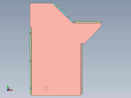 带防护面板琴式控制台  SW16左视缩略图