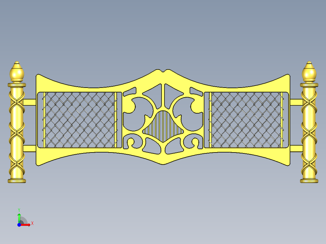 安全围栏（安全工程）前视图