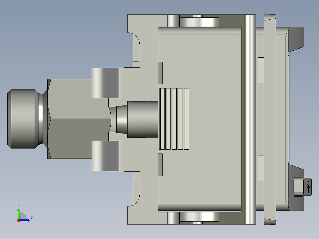 festo真空气压表左视图