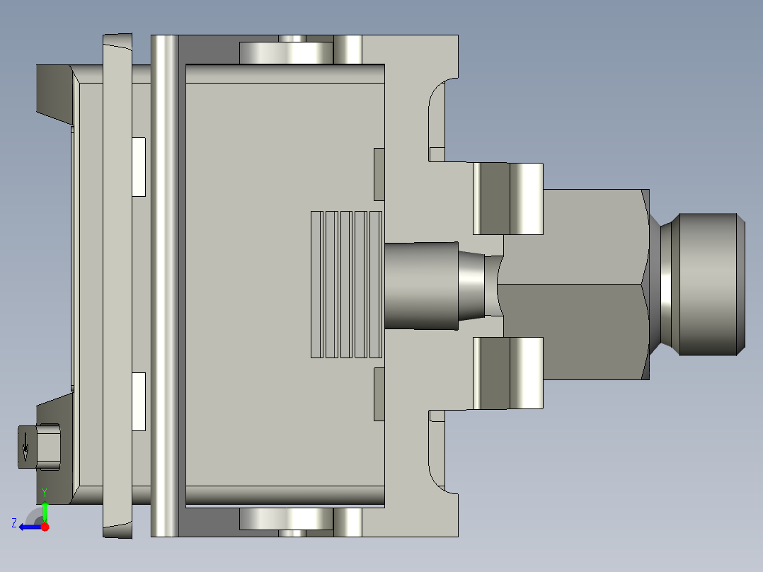 festo真空气压表右视图