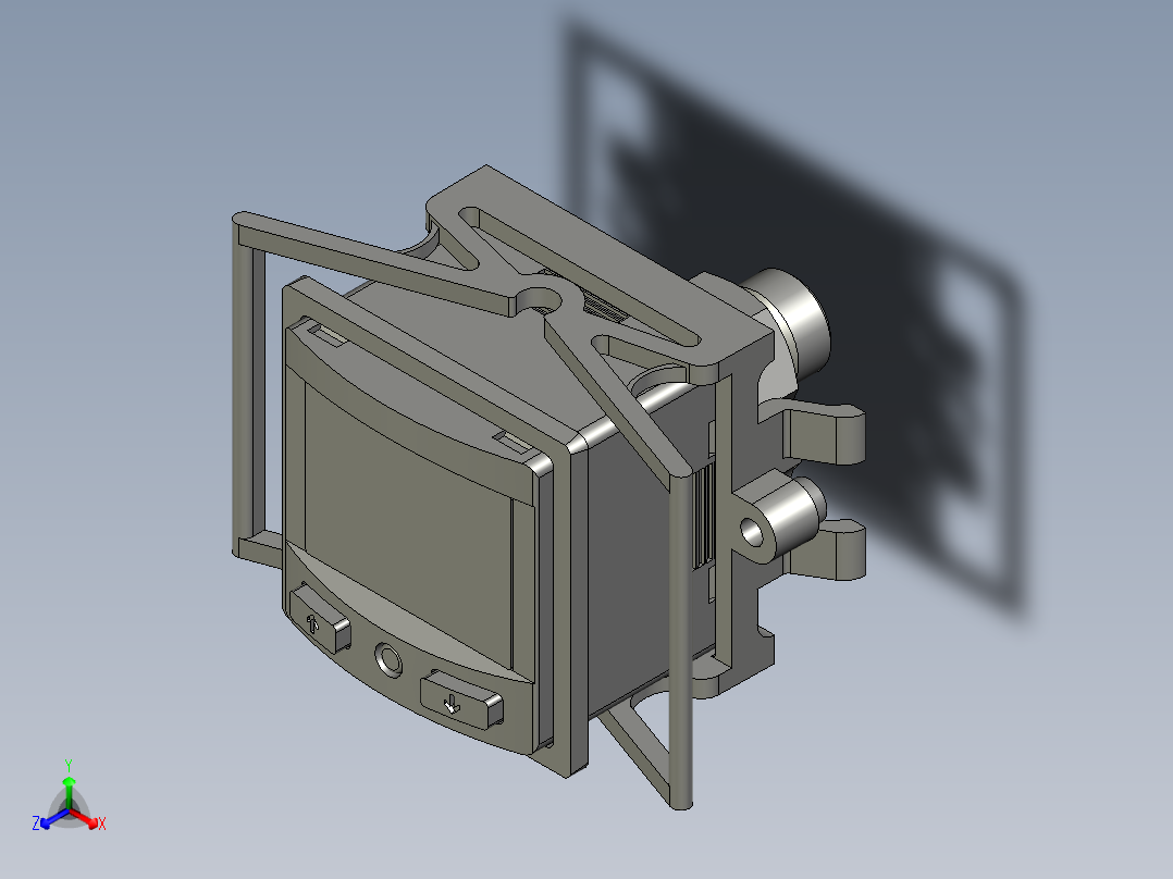 festo真空气压表正等轴测图