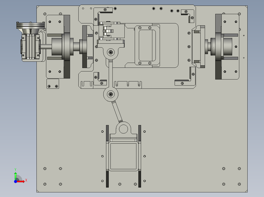 单臂半自动旋转压机前视图