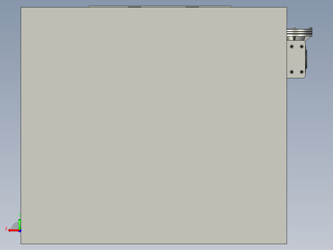 单臂半自动旋转压机后视图
