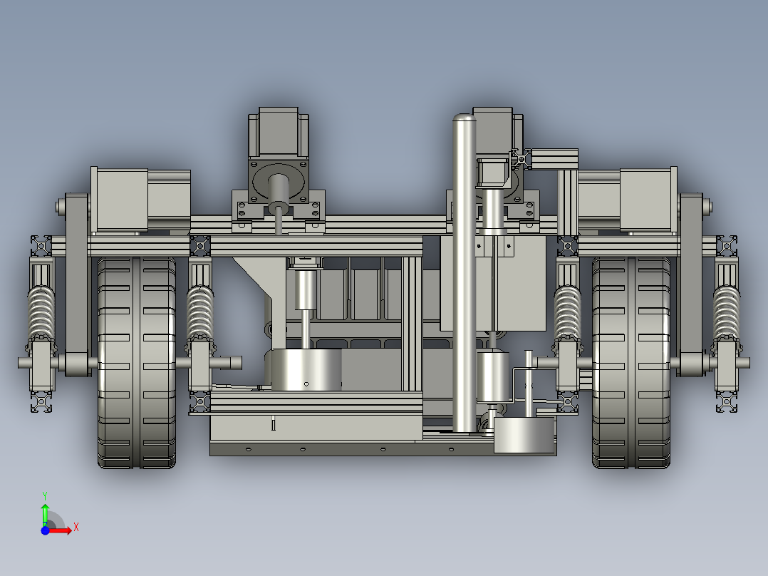 莴笋类植株采收装置前视图