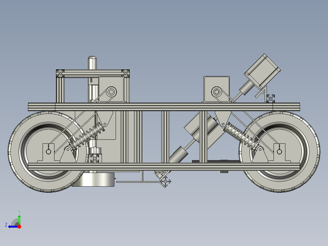 莴笋类植株采收装置右视图