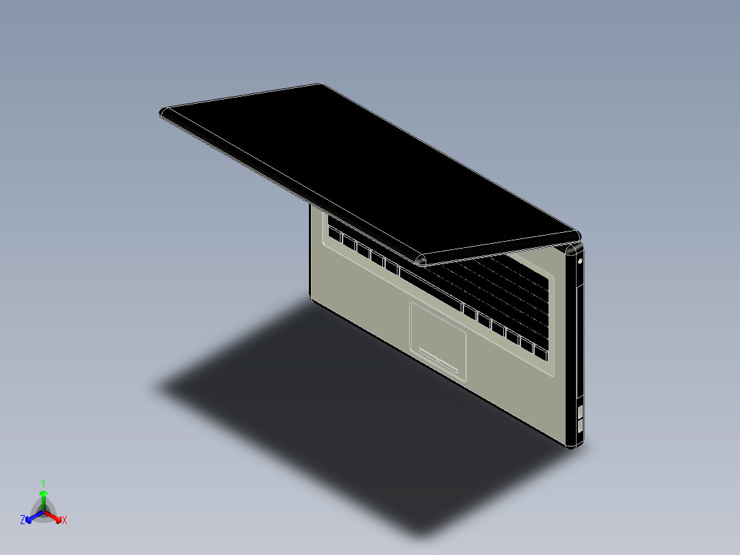 笔记本电脑主视图