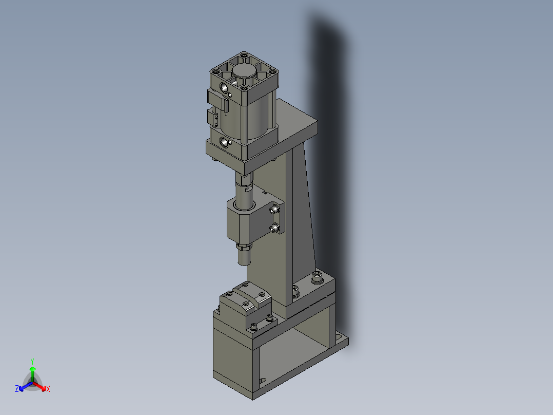 压垫圈工位总装主视图