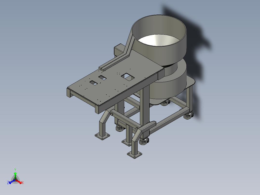 KG2023005-01-01-00振动盘及小车装配体正等轴测图