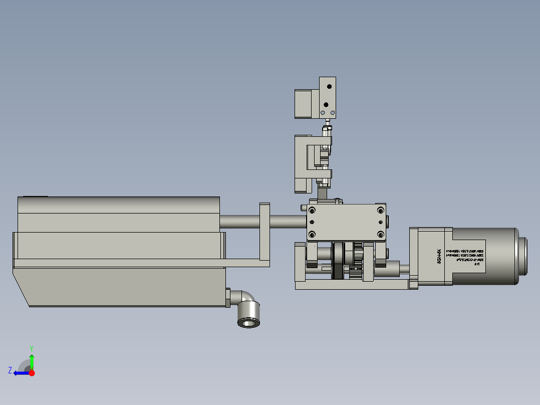 YWP200K4-03-00刷粉组件右视图