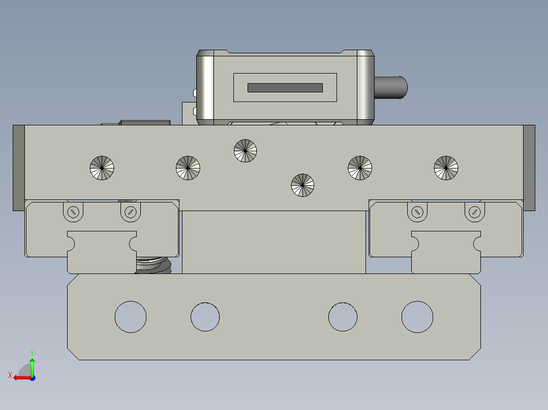 顶升模组后视图