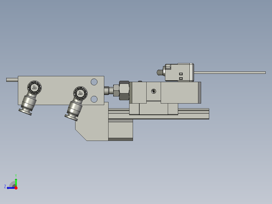 顶升模组右视图