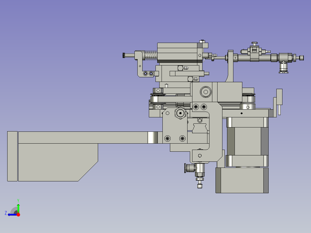 基础检测装置总成右视图