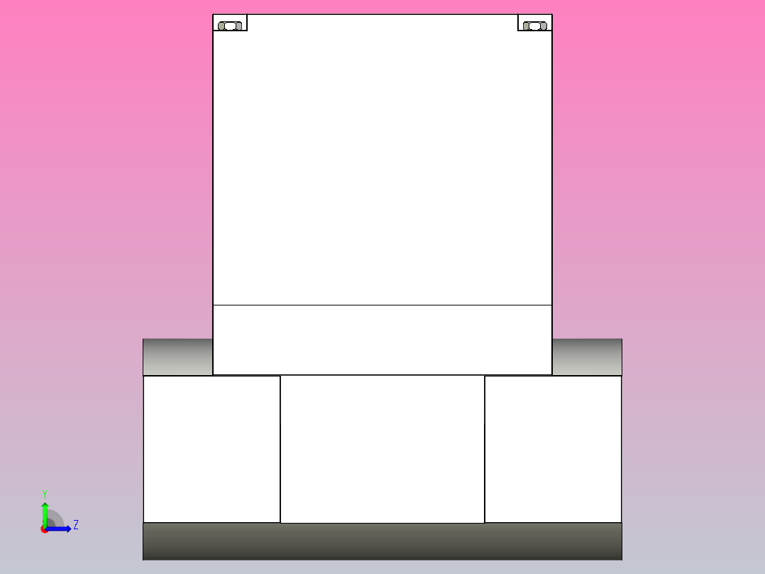 QJQL系列二位二通气控流体控制阀[Q22JQL(G)-L32]左视图