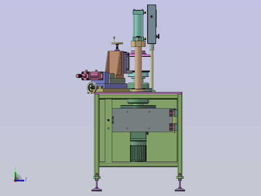 立式自动旋压机左视缩略图